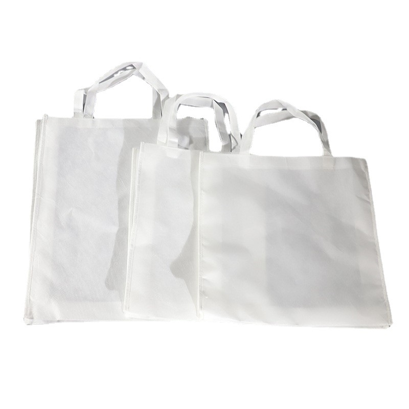 Thermal Transfer Non-Woven Fabric Canvas Bag Blank Coating Printing Eco-friendly Bag Takeaway Packaging Bag Advertising Gift Bag