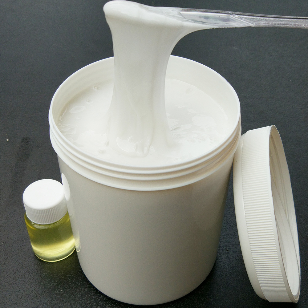 乳白色抗撕模具胶 乳白色耐高温液体硅橡胶 手办翻模液体硅胶