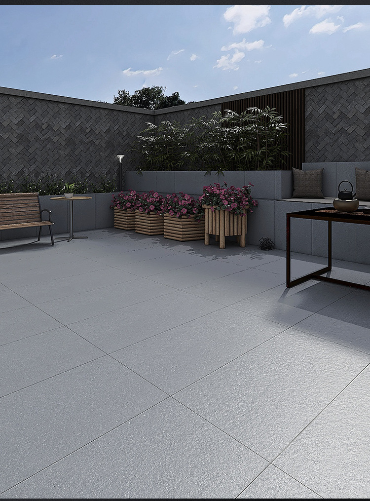 20mm仿砂岩石英砖户外别墅庭院砖花园地砖园林景观砖防滑耐磨瓷砖