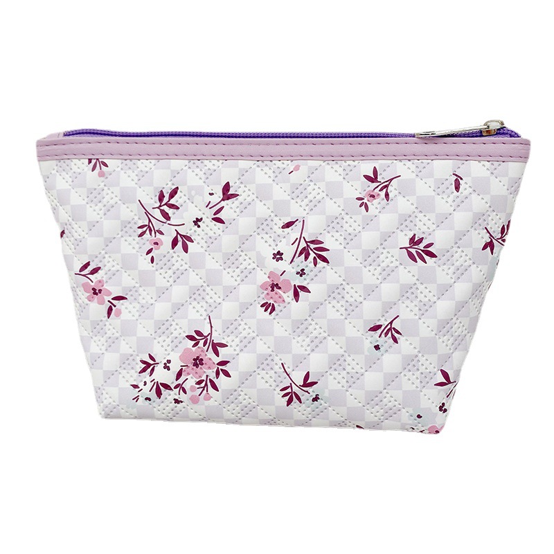 Small Floral Hexagonal Bag Women's Cosmetic Bag Outdoor Travel Storage Bag Fashion Portable Personal Hygiene Bag Portable Wholesale