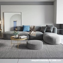 客厅转角沙发贵妃组合真皮沙发现代简约轻奢布艺沙发L形设计师款
