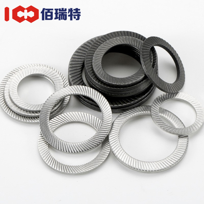 Din9250 Double-Sided Tooth Anti-Loose Washer Butterfly-Shaped Anti-Loose Gasket Locking Self-Locking Gasket with Tooth Cone Washer
