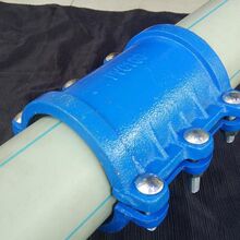 pe抢修节110哈夫节铸铁抢修接pe管快速接头快修200水管抱箍160ppr