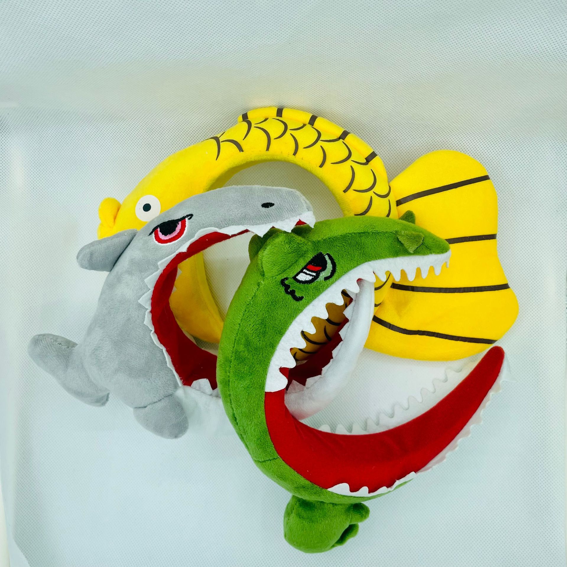 可爱卡通搞怪鲨鱼发箍动物造型洗脸网红拍照头箍成人儿童发饰