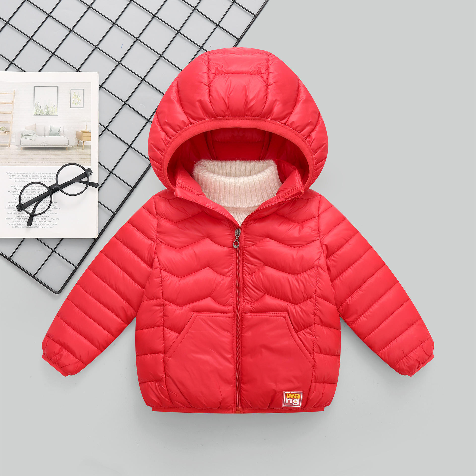 中大童棉衣儿童轻薄棉服1-15岁男女童棉袄保暖秋冬季学生冬装外套