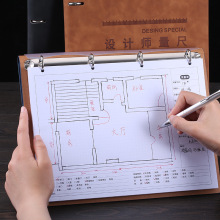 设计师量尺专用活页本可拆卸替换芯手绘图方格网格量房测量定 制