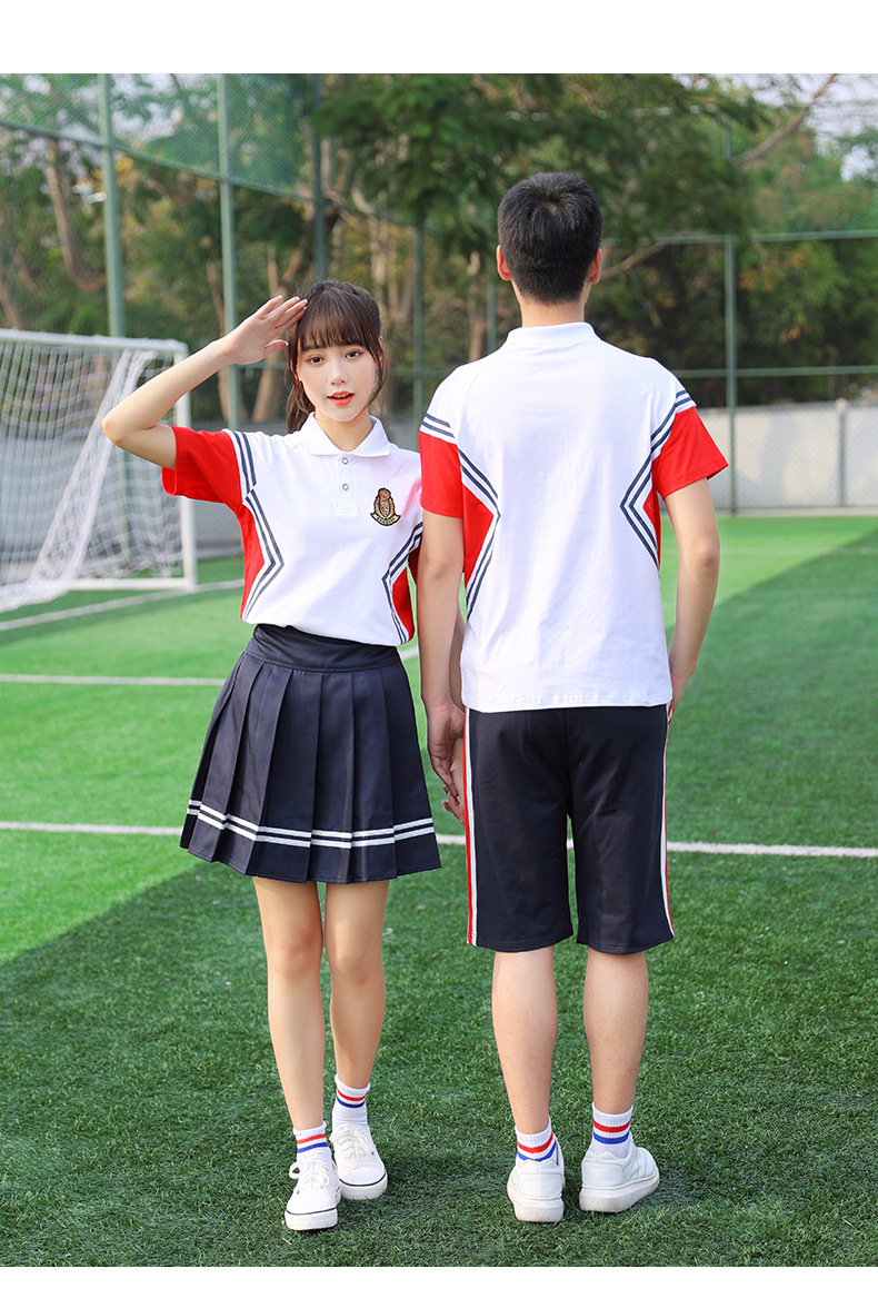 中学生校服套装学院风毕业班服夏季高中生运动会服装新款校服