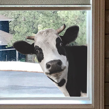 FX-F04动物奶牛玻璃门窗家居装饰墙贴美化装饰墙贴纸批发