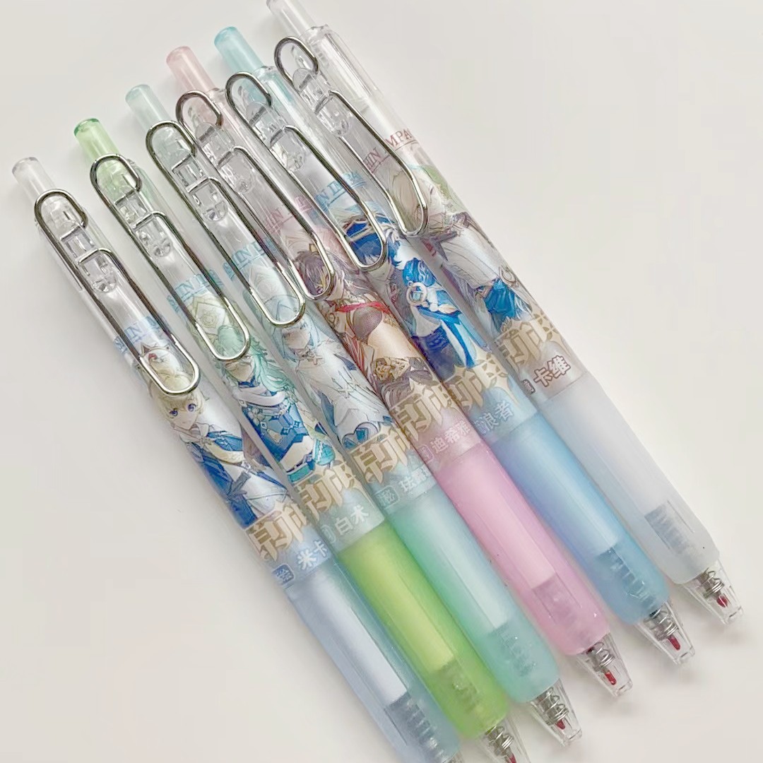 Yuan Mengxing Cartoon Cartoon and Another Blind Box Gel Pen Student Writing Smooth Black Push Water