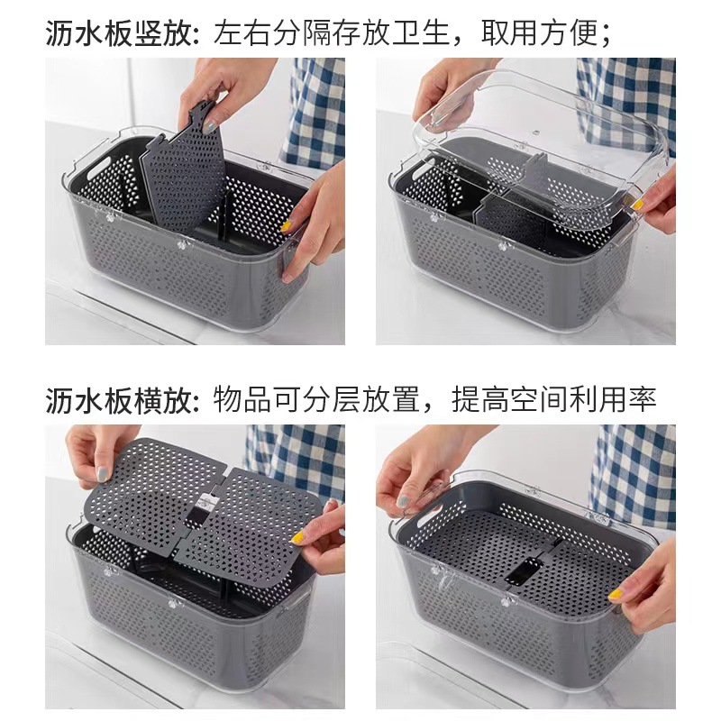 Vegetable Cutter Multi-Function Vegetable Cutter 22-Piece Set Vegetable Cutter Storm Shredder Shredder Storage Box in Stock