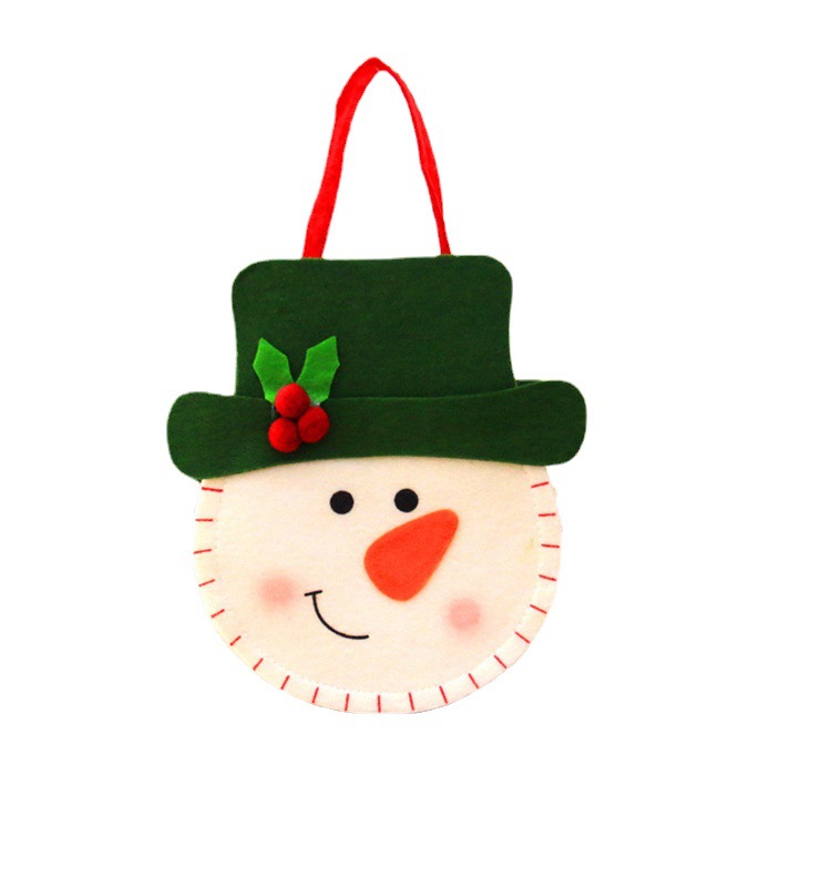 Christmas Three-Dimensional Gift Bag Apple Bag Gift Candy Bag Creative Portable Gift Bag Christmas Window Decoration