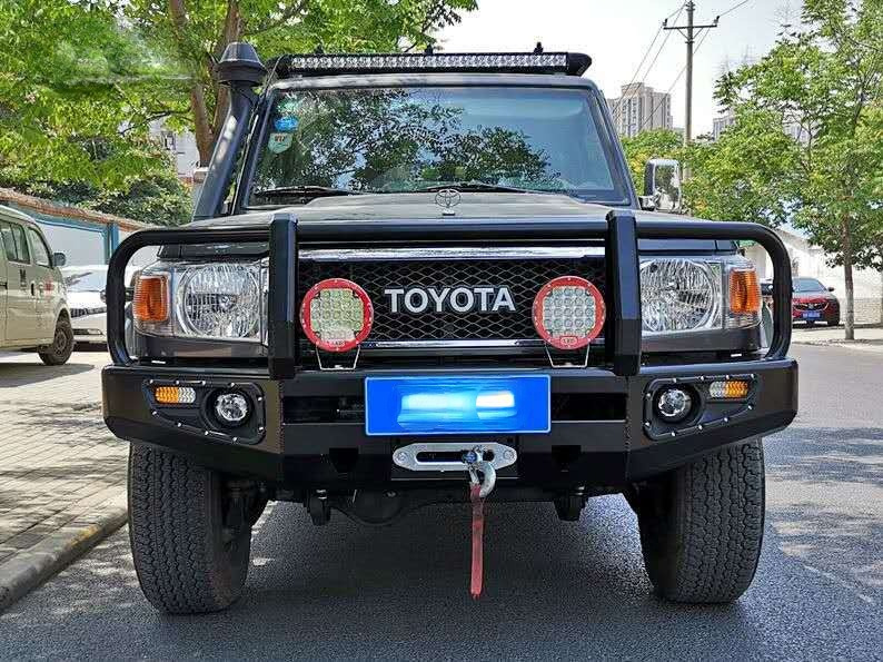 适用于兰德酷路泽lc76改装前杠 越野前杠 竞技杠防撞前杠 泵霸杠