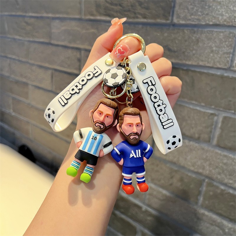 World Cup Keychain Massey Key Chain Rio Andrés Massey Figure Key Chain Men and Women's Pendants