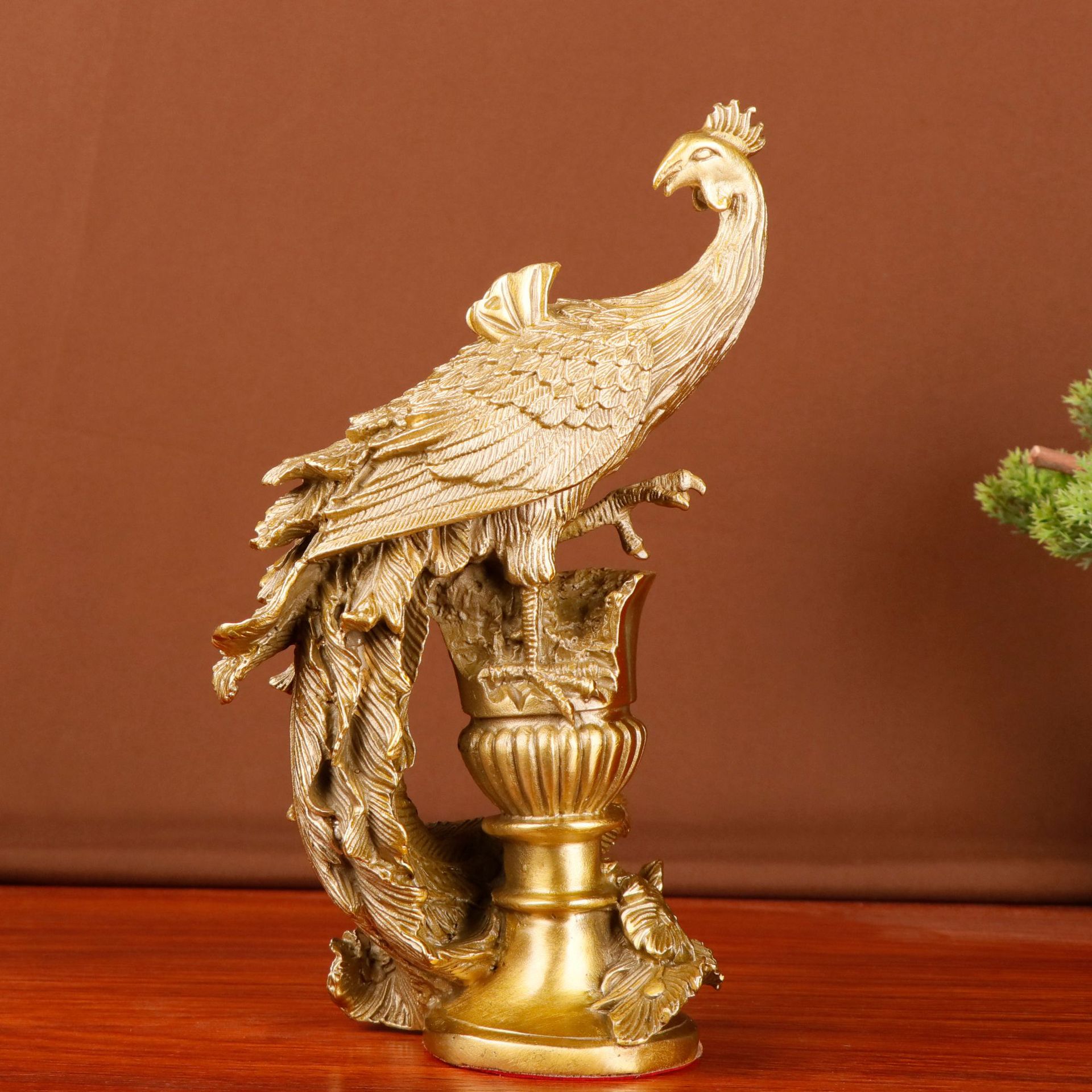 杨铜记 纯铜凤凰 铜凤凰 铜汉凤 吉祥龙凤摆件