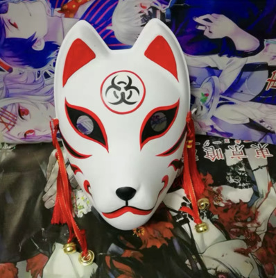 抖音同款晓组织面罩狐妖猫阿金和风火影忍者暗部面罩舞会狐狸面具