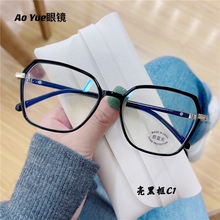 30009新款TR90眼镜架 素颜韩版防蓝光眼镜框 多边形大框男女眼镜