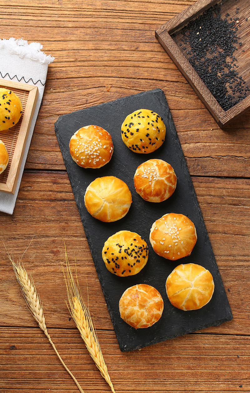 无蔗糖酥皮点心糕栗饼板栗一件代发传统老式酥饼糕点零食营养早餐