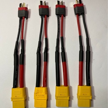 12号特软硅胶线 16号硅胶线xt90接头 t型插头 公头 锂电池新能源