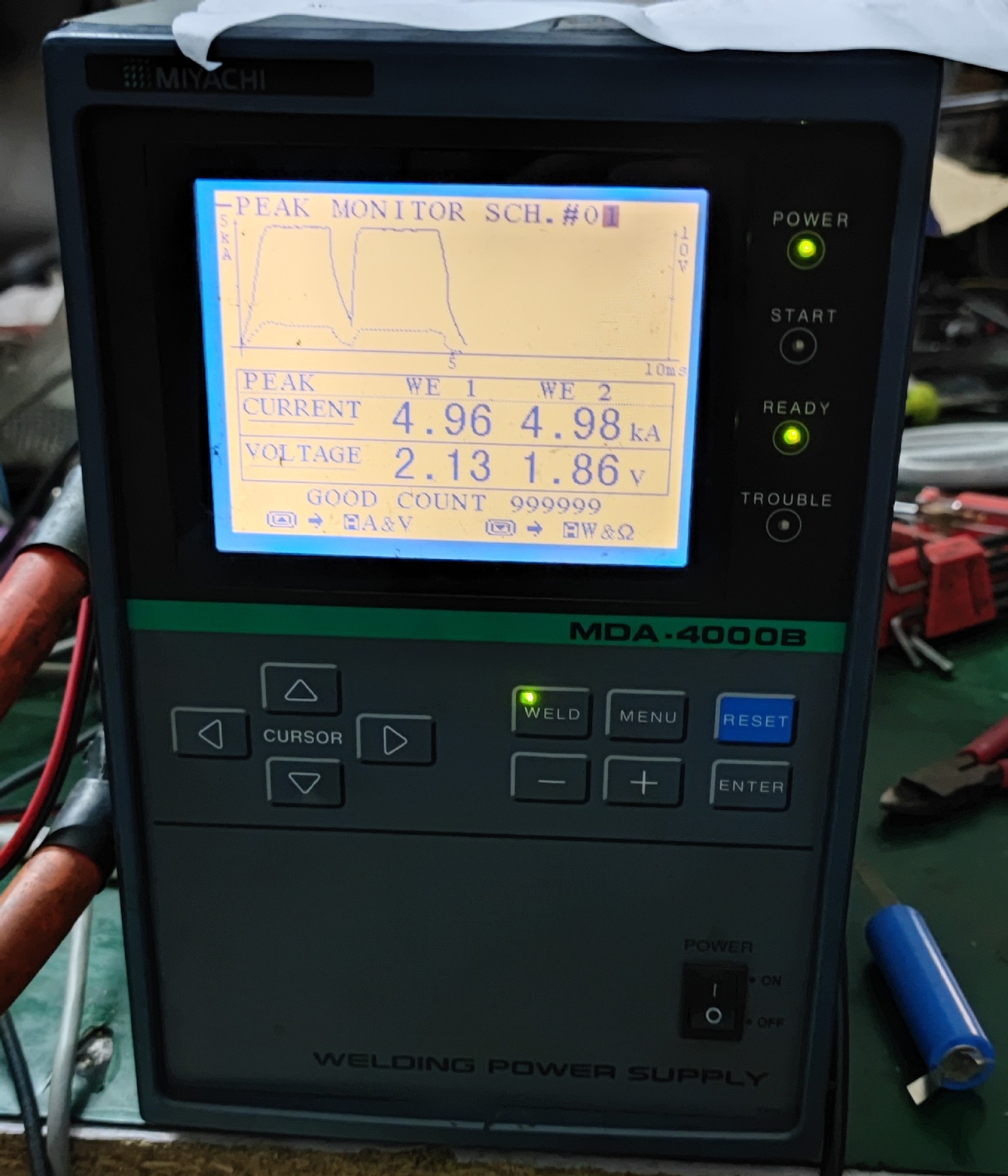 二手日本米亚基晶体管5000a点焊机mda-4000b