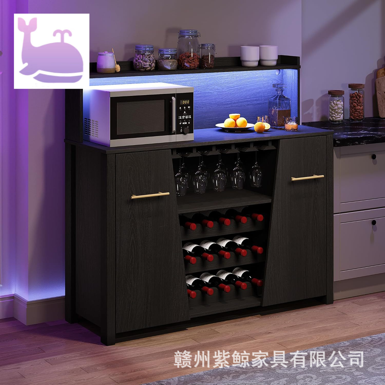 亚马逊热销板式家具欧美外贸跨境货源客厅智能柜子工厂批发酒柜