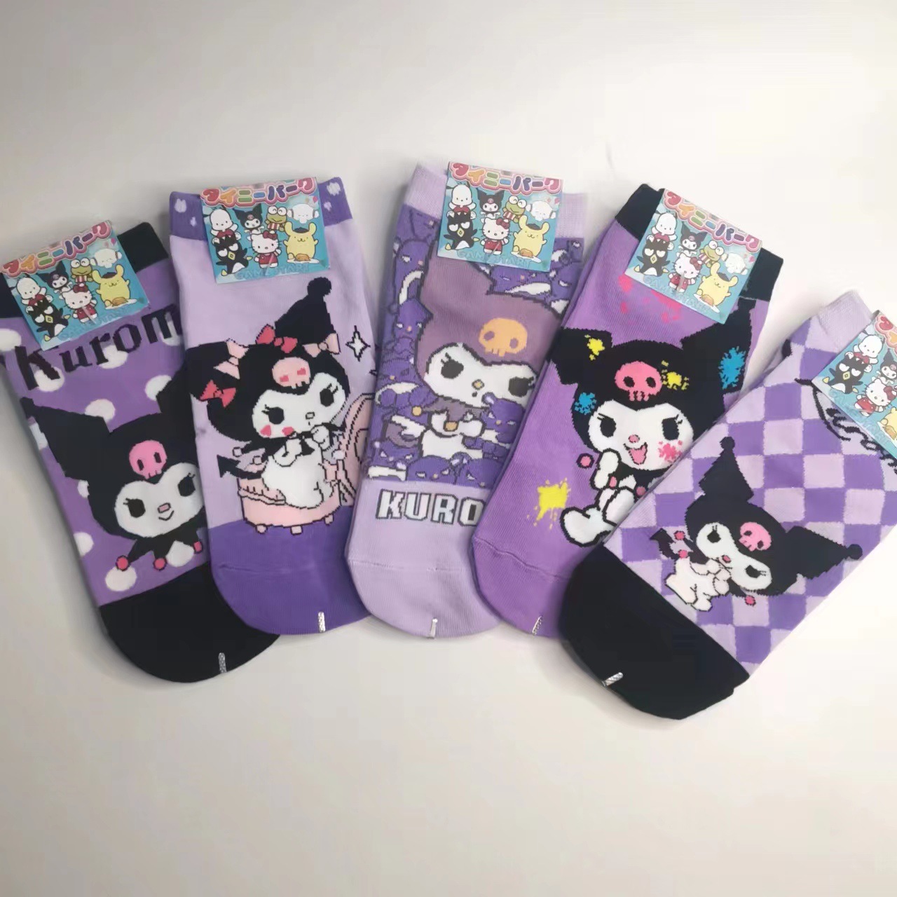 亲子款库鲁米短袜卡通系列东大门可爱袜子韩国女短袜秋款儿童船袜