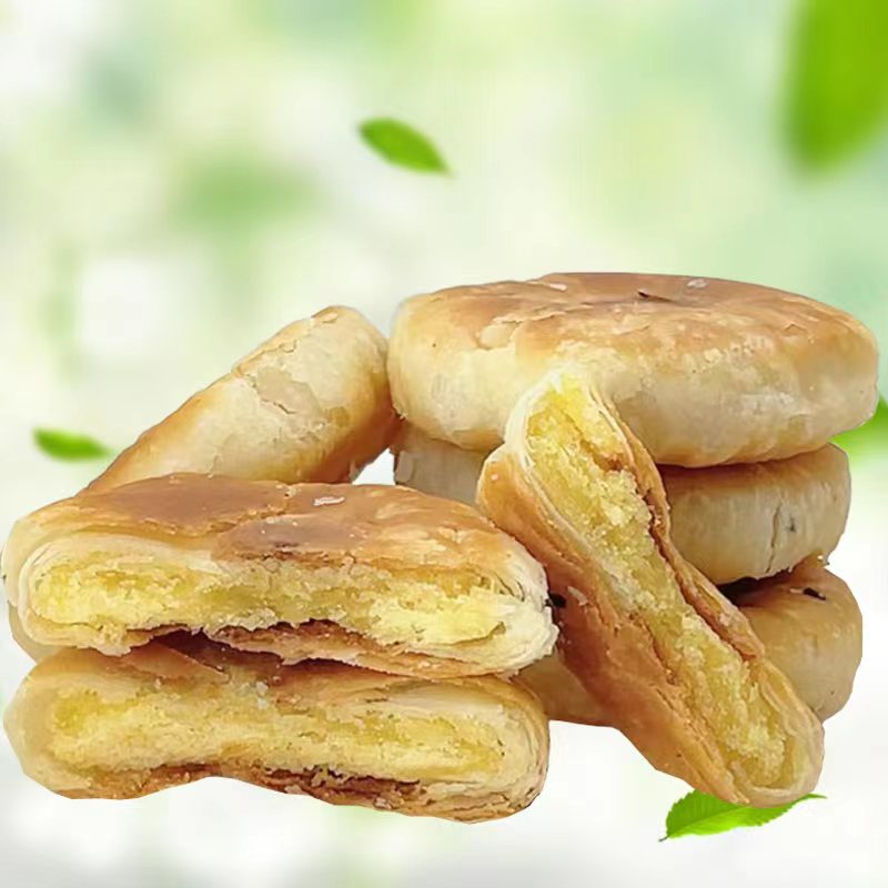 广东潮汕特产惠来绿豆饼酥皮馅饼老式手工糕心小吃零食品-阿里巴巴