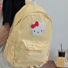 kitty双肩包可爱少女心中学生初中生书包韩版背包大学生ins小清新