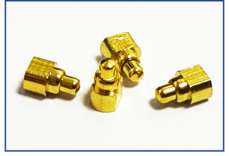 厂家供应黄铜镀金弹簧针充电批发pogopin2.0-3.0扁针针