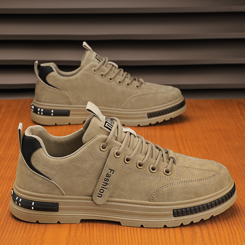 2023 New Autumn Wear-Resistant Labor Protection Men's Shoes Non-Slip Construction Site Work Shoes Trendy All-Match Shoes Work Shoes Men's