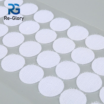 2cm圆形强力自粘魔术贴透明离型膜背胶子母魔术贴粘扣带现货批发