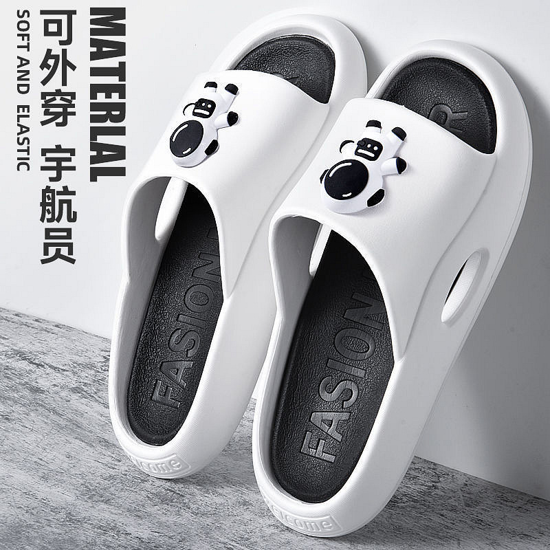 Slippers Men's Summer Wear Sports Beach Slip-on Sandals Couple Cartoon Platform Ins Women's Sandals Wholesale