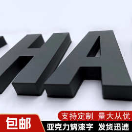 亚克力磨沙字   ，烤漆字