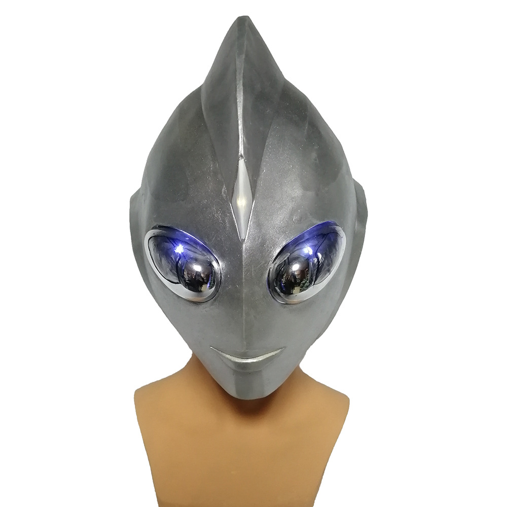 奥特曼面具抖音同款拍摄视频道具万圣节cosplay乳胶装扮头套面具