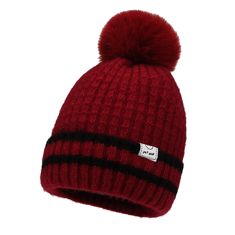 Hat Female Winter Korean Style Woolen Cap Winter Outdoor Warm Hat plus Velvet Thickened All-Matching Knitted Hat Factory Wholesale