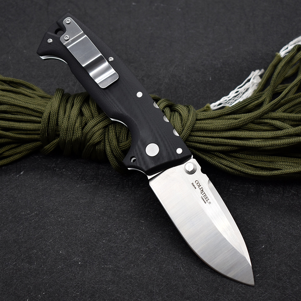 ad10冷钢折叠刀随身户外防身野营狩猎求生折刀实用高硬度水果刀具