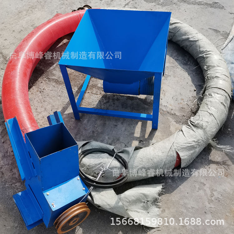 鲜玉米粒输送机图片生产小型小麦吸粮抽粮机两相电家用抽粮机