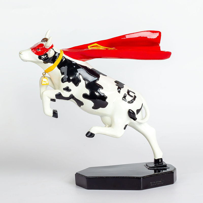 树脂手工彩绘高档飞天牛家居服装办公桌面书柜摆饰乔迁礼品-阿里巴巴