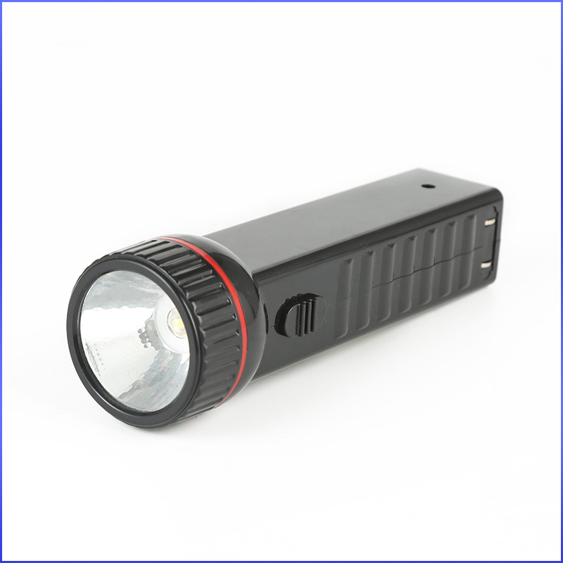 方形塑料照明手电筒 充电式户外行走照明手电 led野外应急灯