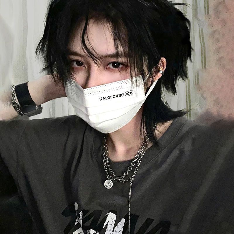 武士头假发男日系帅气cos宫本武藏短直发可扎发型设计超a整顶发套