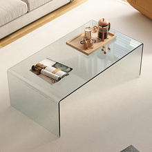 2024新款茶几玻璃客厅长方形小户型简约现代迷你办公室茶机桌极简