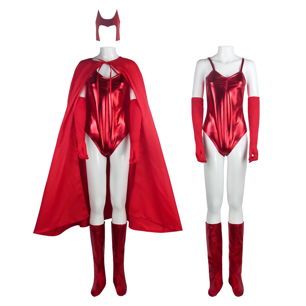 旺达幻视女装绯红女巫scarlet witch猩红女巫红色连体衣cosplay服