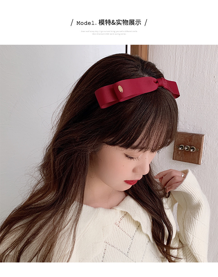 jennie同款小香风蝴蝶结发箍韩国少女甜美头饰网红简约外出头饰