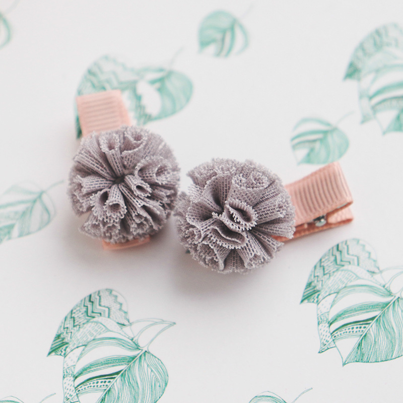 儿童发夹 韩版公主婴儿毛球小女孩发卡发饰头饰 女童宝宝边夹包邮