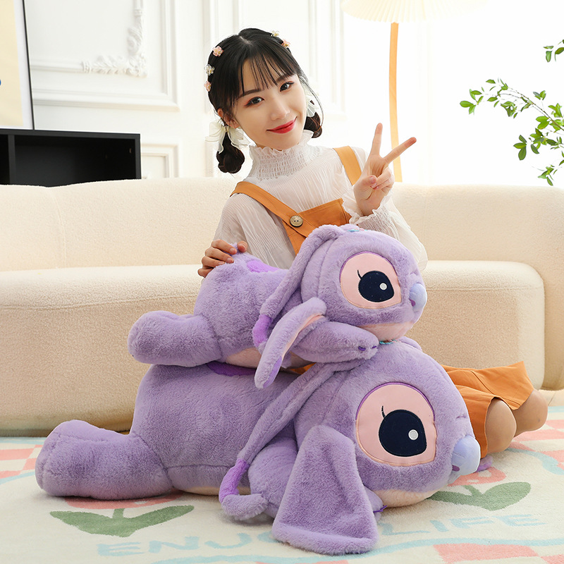 Cross-Border Lying Style Stitch Doll Lying Purple Stitch Plush Toy Fantasy Doll Factory Wholesale Foreign Trade