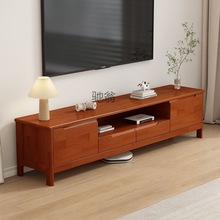 Vz全实木电视柜现代简约小户型1.2/1.5米多尺寸客厅卧室免安装影
