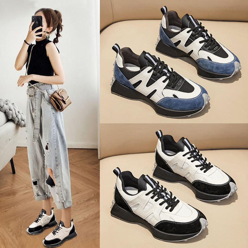 华夫小蛮腰阿甘鞋女2021年新款秋季爆款显瘦休闲运动老爹鞋ins潮