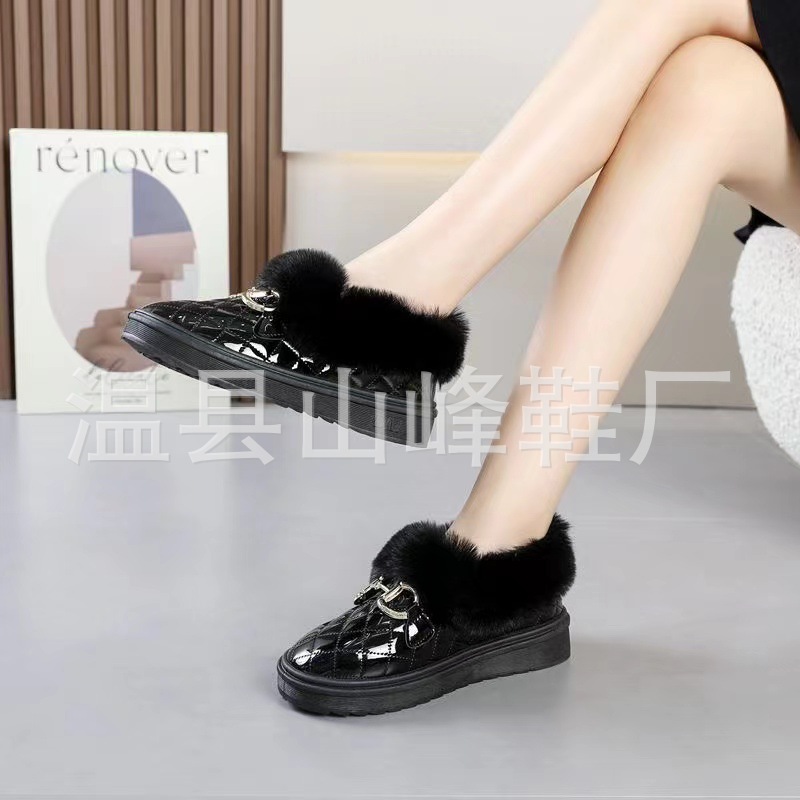 Winter New Warm Slip-on Snow Boots Winter Fashion Cold-Proof Outer Wear Women's Cotton Shoes Students' Short Women's Cotton Boots