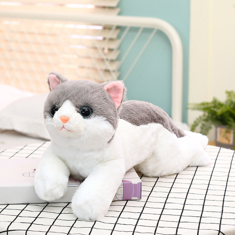 Cute Simulation Cat Doll Kitty Doll Comfort Children's Sleeping Companion Pillow Plush Toy Girl Ragdoll