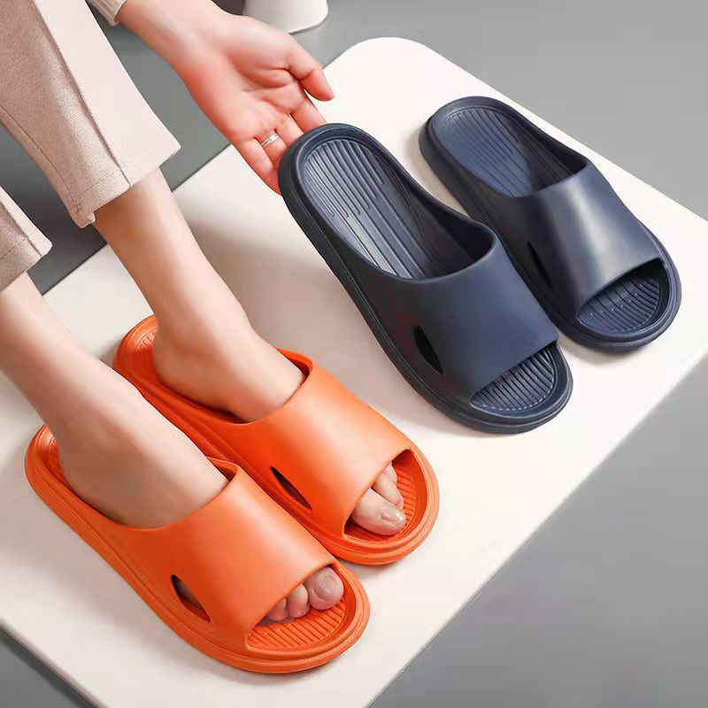 Cheap Wholesale Eva Slippers Women's Summer Home Bathroom Bath Simple Couple Home Men's Sandals One Piece Dropshipping