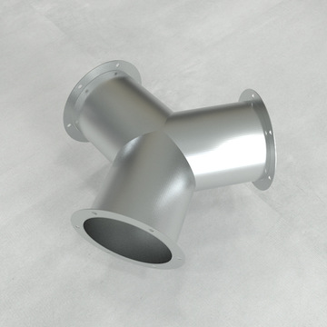 镀锌螺旋风管配件y型三通304不锈钢风管排烟管烟道管支持一件代发